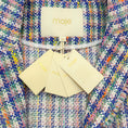 Load image into Gallery viewer, Maje Blue Multi Tweed Vizam Short Sleeved Jacket

