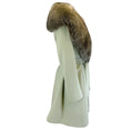 Load image into Gallery viewer, Fleurette Mojito Fox Fur Collared Belted Wool Coat
