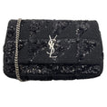 Load image into Gallery viewer, Saint Laurent Black Jamie Medium Sequin Embellished Shoulder Bag
