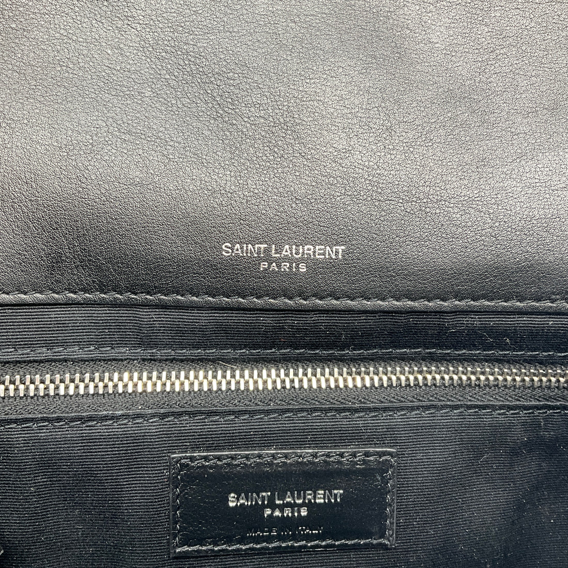 Saint Laurent Black Jamie Medium Sequin Embellished Shoulder Bag