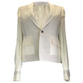 Load image into Gallery viewer, Rick Owens Ivory Chiffon Blazer in Natural
