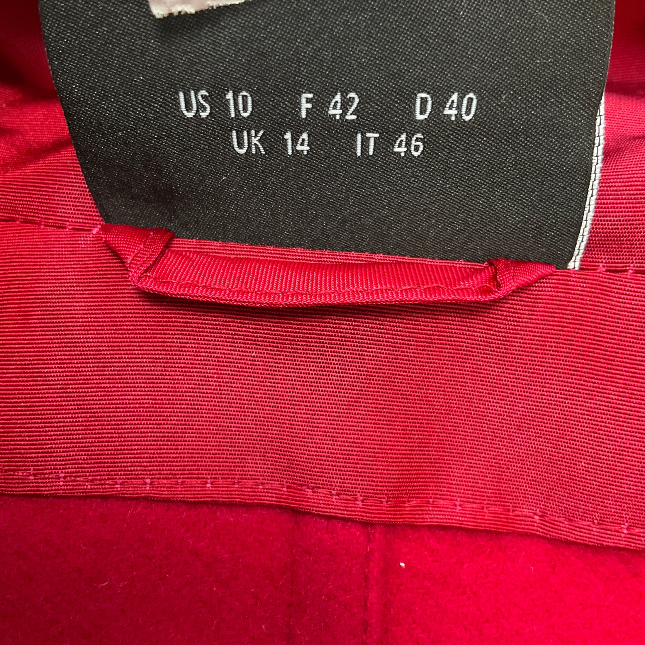 Akris Red Cashmere Lined Tessuto Parka Coat