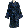 Load image into Gallery viewer, Versace Blue / Black Logo Bathrobe

