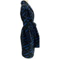 Load image into Gallery viewer, Versace Blue / Black Logo Bathrobe
