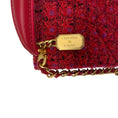 Load image into Gallery viewer, Chanel Red / Purple Multi 2023 Tweed Mini Flap Handle Bag
