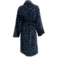 Load image into Gallery viewer, Versace Blue / Black Logo Bathrobe
