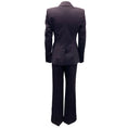 Load image into Gallery viewer, Escada Aubergine Striped Jacket and Pants Suit Set
