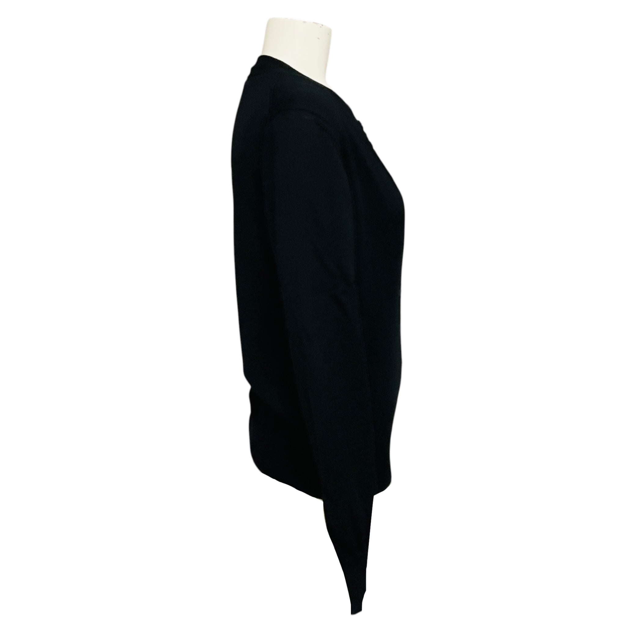 Dolce & Gabbana Black Wool Knit Cardigan Sweater and Tank Top Set