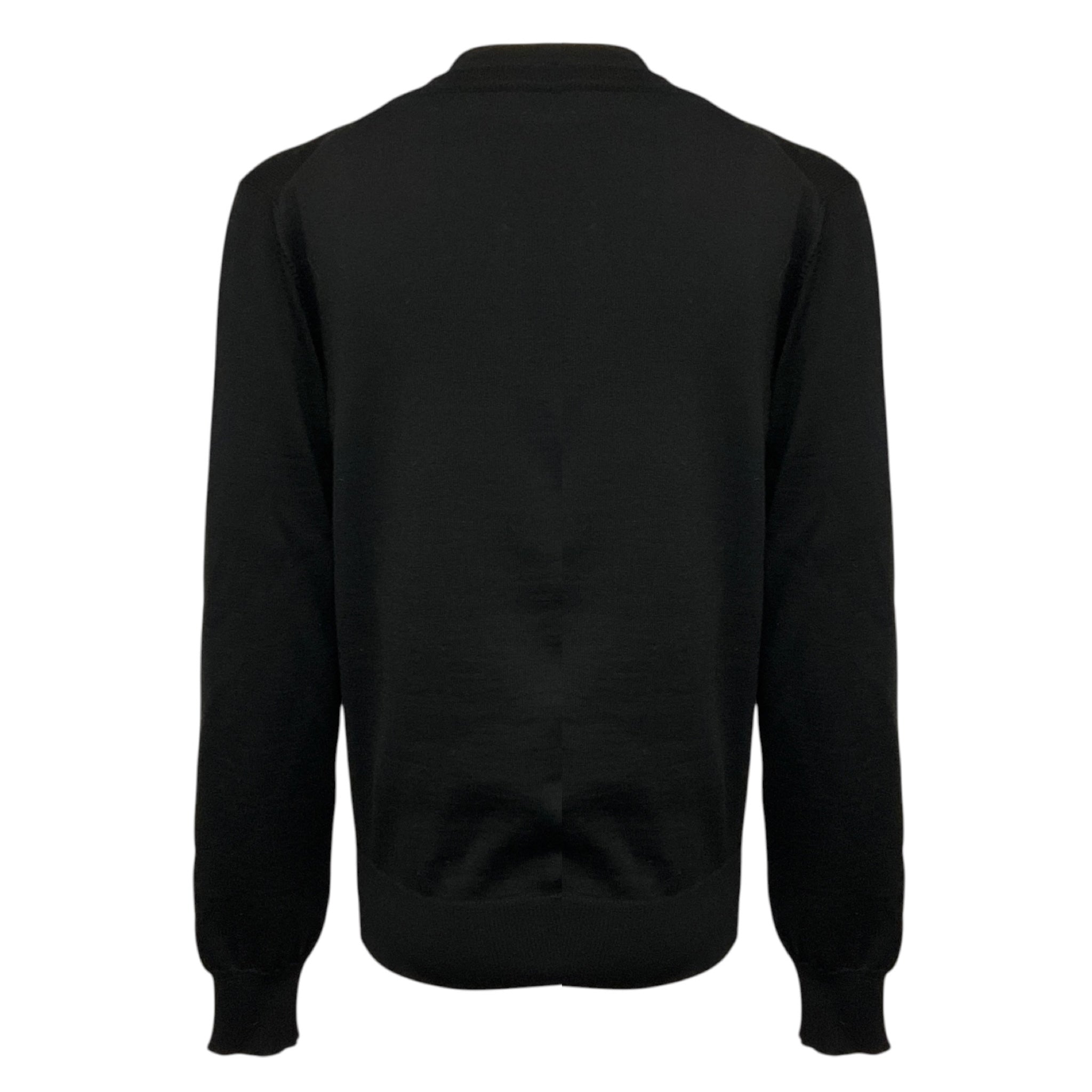 Dolce & Gabbana Black Wool Knit Cardigan Sweater and Tank Top Set