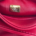 Load image into Gallery viewer, Chanel Red / Purple Multi 2023 Tweed Mini Flap Handle Bag
