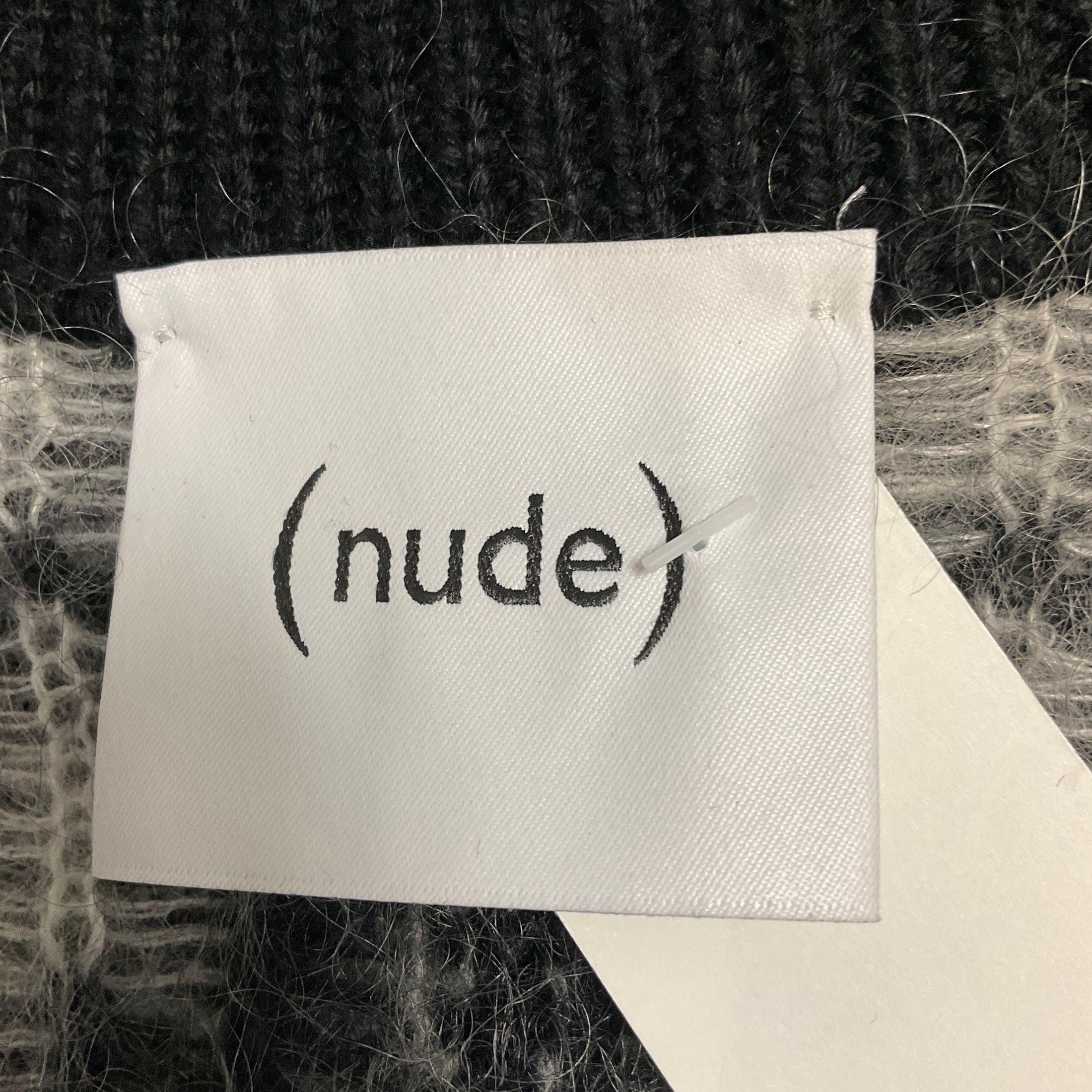 Nude Black / Off White Zip Front Nordic Cardigan Sweater