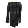 Load image into Gallery viewer, Alaia Black / White Flared Long Sleeved Stretch Knit Top
