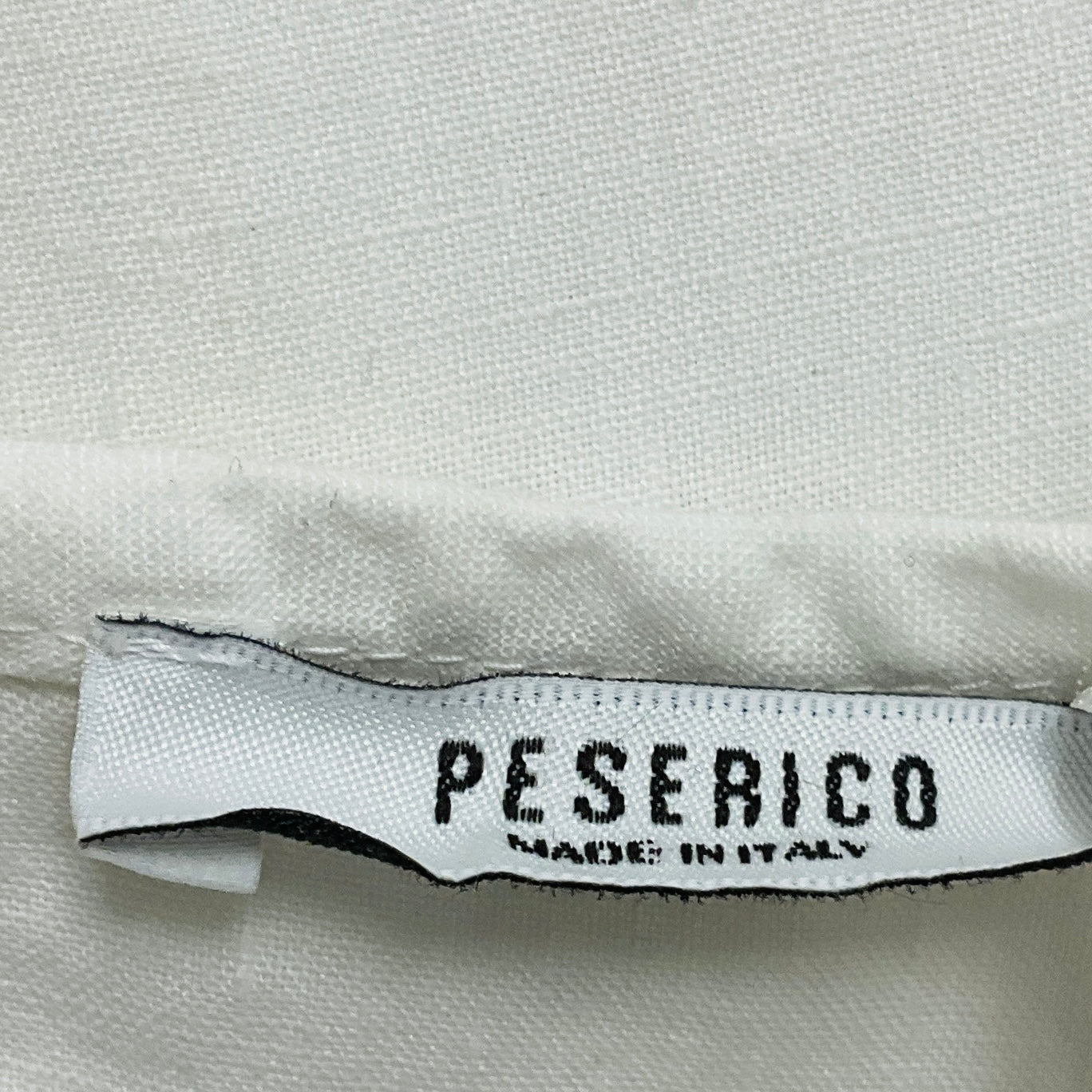 Peserico White Linen Midi Dress