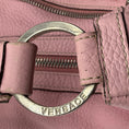 Load image into Gallery viewer, Versace Light Pink Zipper Detail Grained Leather Shoulder Bag with Braided Trim and Medusa Medallion Coins
