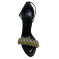 Load image into Gallery viewer, Alexandre Birman Cloud / Black Leather Braided Francis Ankle Strap Sandals
