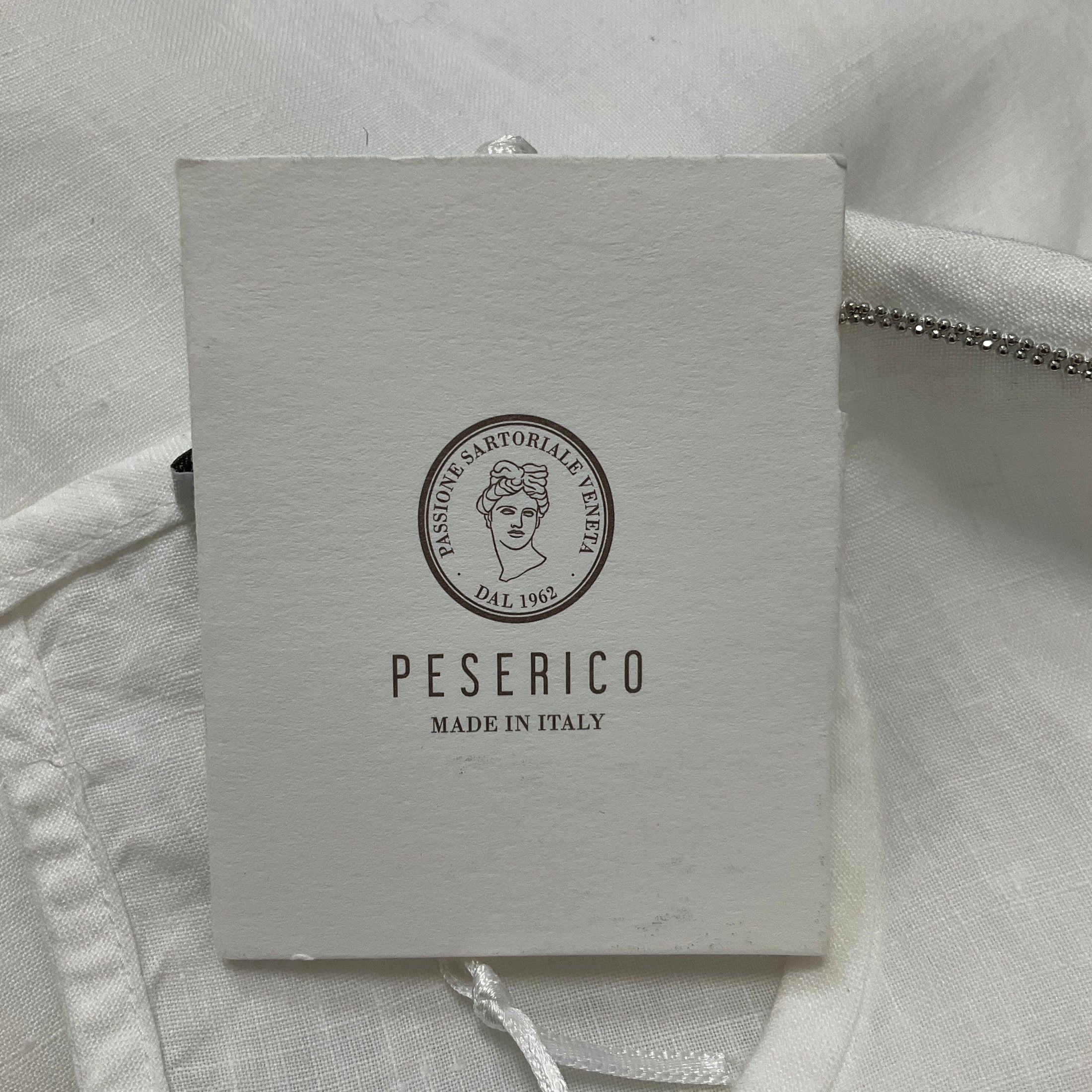 Peserico White Linen Midi Dress