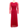 Load image into Gallery viewer, Fuzzi Magenta Long Sleeved Dress with Knot Detail
