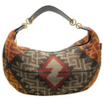 Load image into Gallery viewer, Balmain Red Multi Monogram Tapestry Shoulder Bag

