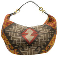 Load image into Gallery viewer, Balmain Red Multi Monogram Tapestry Shoulder Bag
