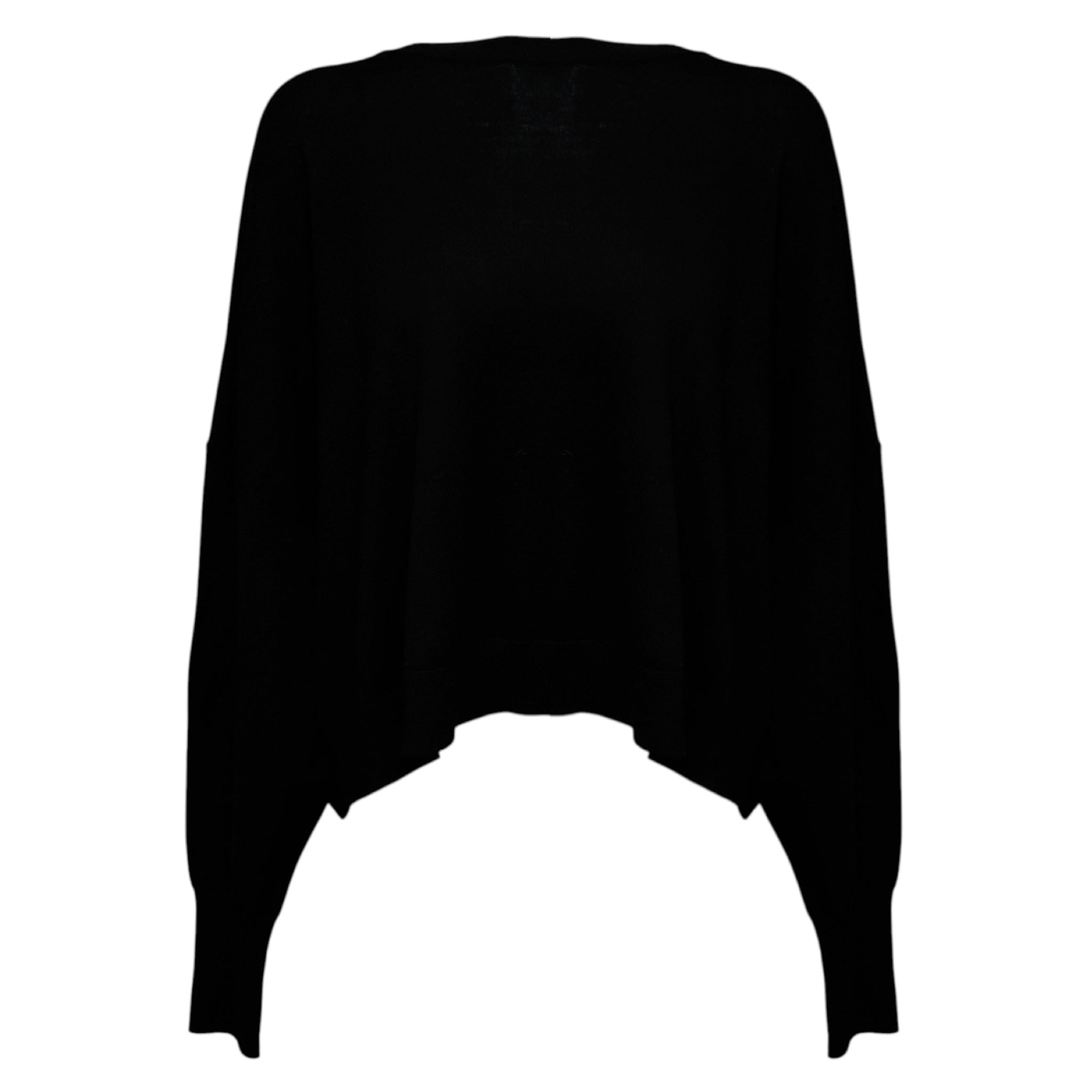 Nude Black Crew Neck Knit Pullover Sweater