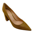 Load image into Gallery viewer, Gianvito Rossi Gold Metallic Chunky Heel Pumps
