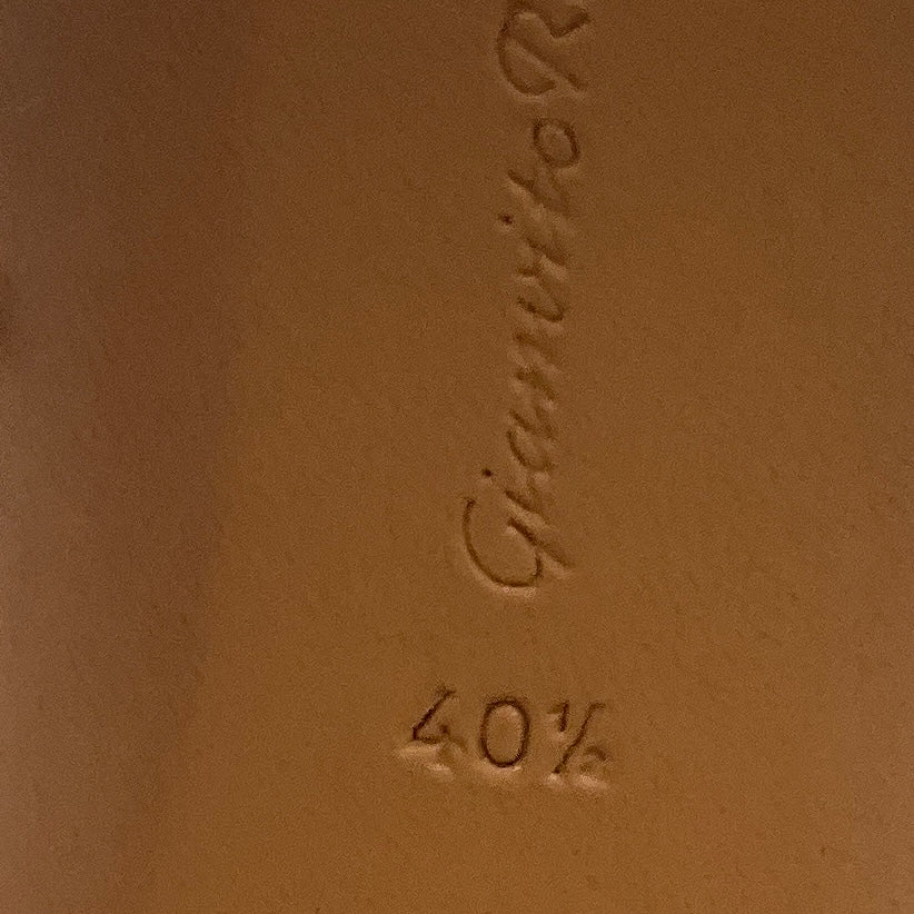 Gianvito Rossi Gold Metallic Chunky Heel Pumps