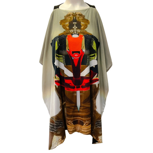 Givenchy Black Sleeveless Top with Printed Overlay
