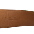 Load image into Gallery viewer, Ralph Lauren Green / Silver Lock Charm Wide Alligator Skin Leather Belt
