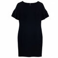 Load image into Gallery viewer, Akris Punto Black Ruffle Sleeve Midi Dress
