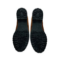 Load image into Gallery viewer, Prada Brown / Tan Shearling Lined Suede Ankle Boots with Lug Soles
