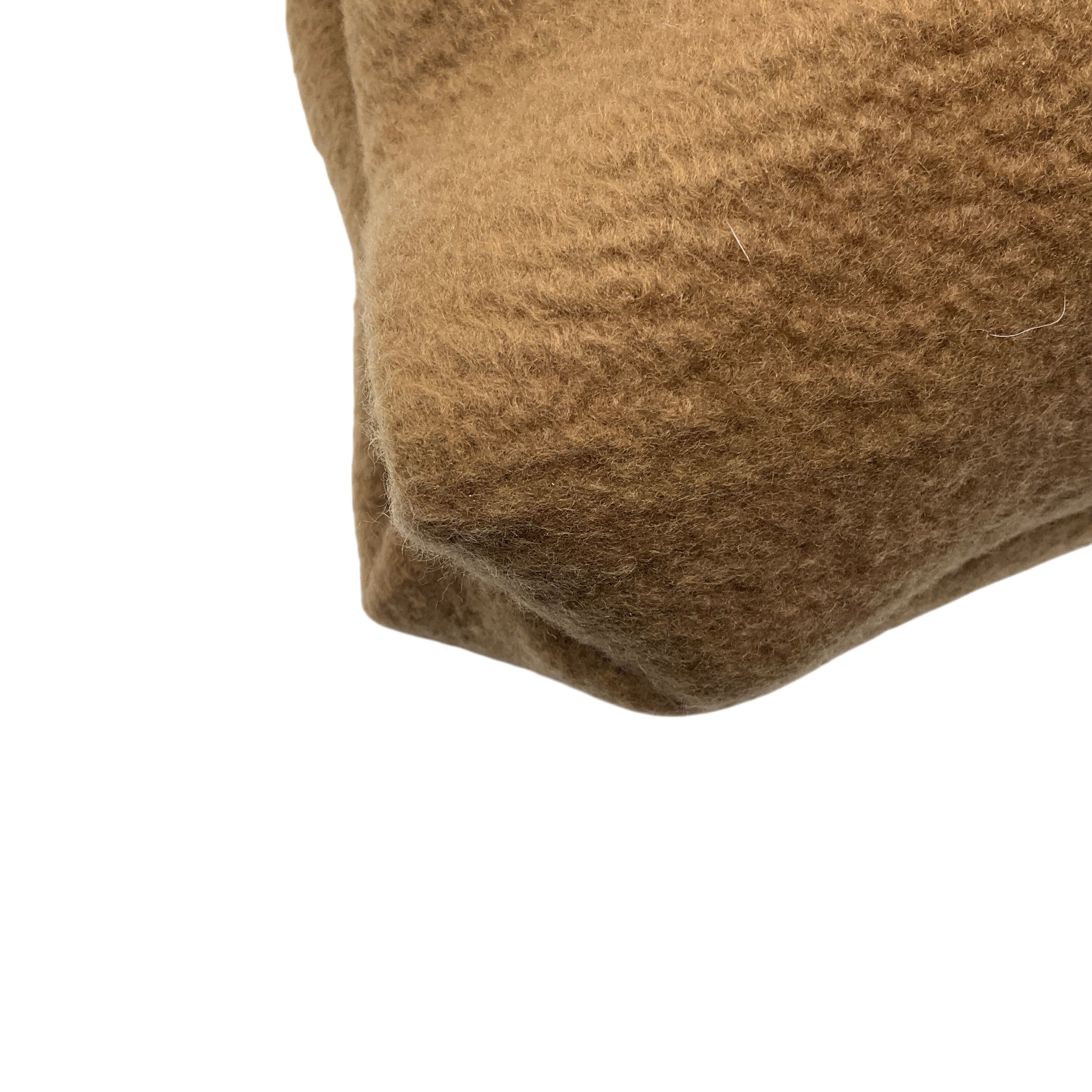 The Row Camel Large Glove Cashmere Clutch Bag