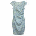 Load image into Gallery viewer, Max Mara Light Blue Paisley Printed Cap Sleeved Cotton Dress
