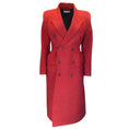 Load image into Gallery viewer, Balenciaga Red 2019 Double Breasted Houndstooth Hourglass Wool Coat
