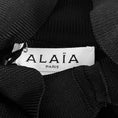Load image into Gallery viewer, Alaia Black Cropped Shiny Crinoline Cardigan Jumper / Sweater
