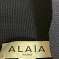 Load image into Gallery viewer, Alaia Navy Blue Cropped Shiny Crinoline Cardigan Sweater
