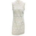 Load image into Gallery viewer, Oscar de la Renta White Gardenia Embroidered Tweed Dress
