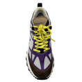 Load image into Gallery viewer, Philippe Model Purple / Grey Rocx Nylon and Leather Low Top Sneakers
