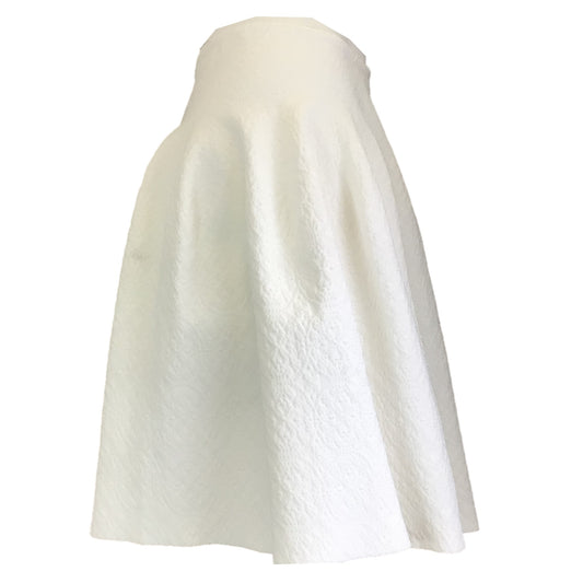 Alaia White Jacquard Stretch Knit Skirt