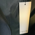 Load image into Gallery viewer, Pallas Navy Blue / Black Satin Trimmed Wool Crepe Jacket and Pants Suit Set
