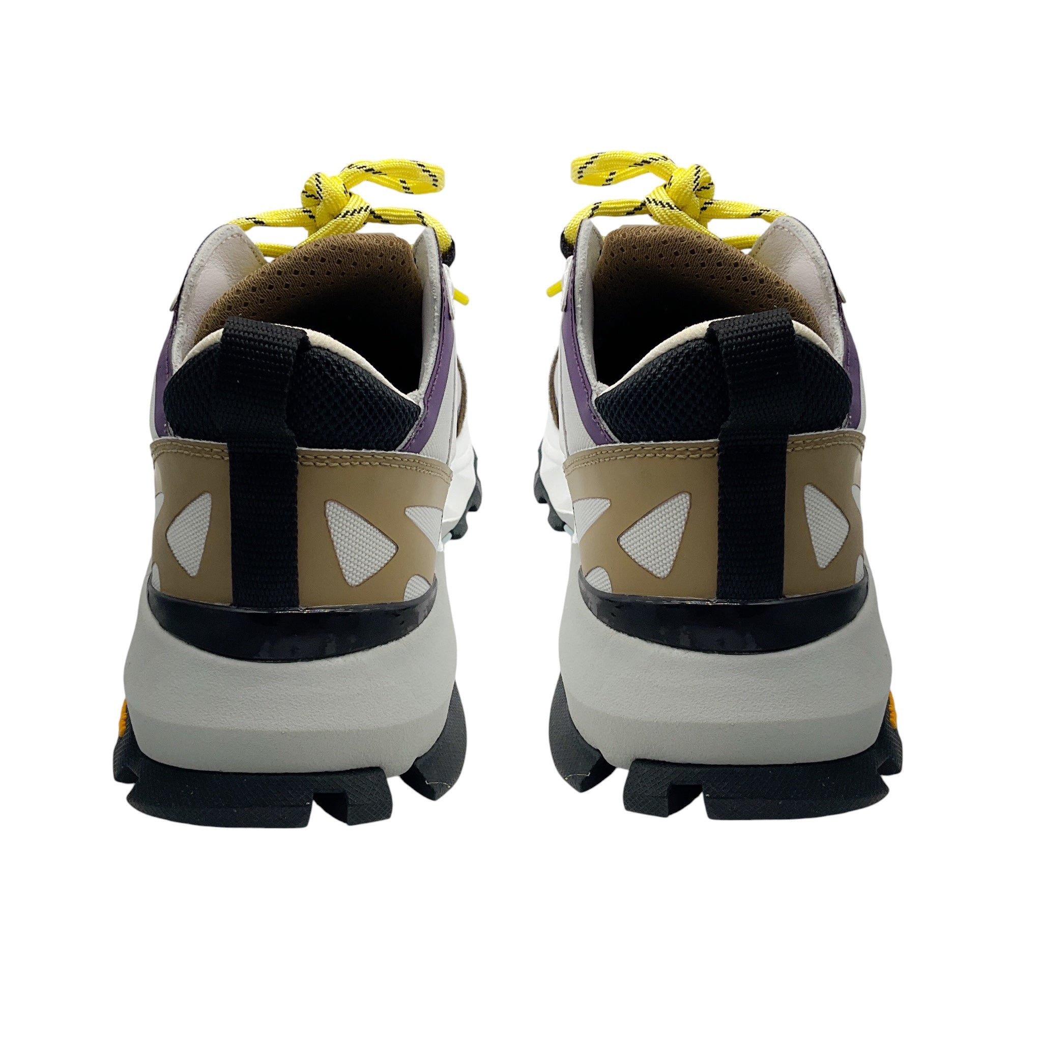 Philippe Model Purple / Grey Rocx Nylon and Leather Low Top Sneakers