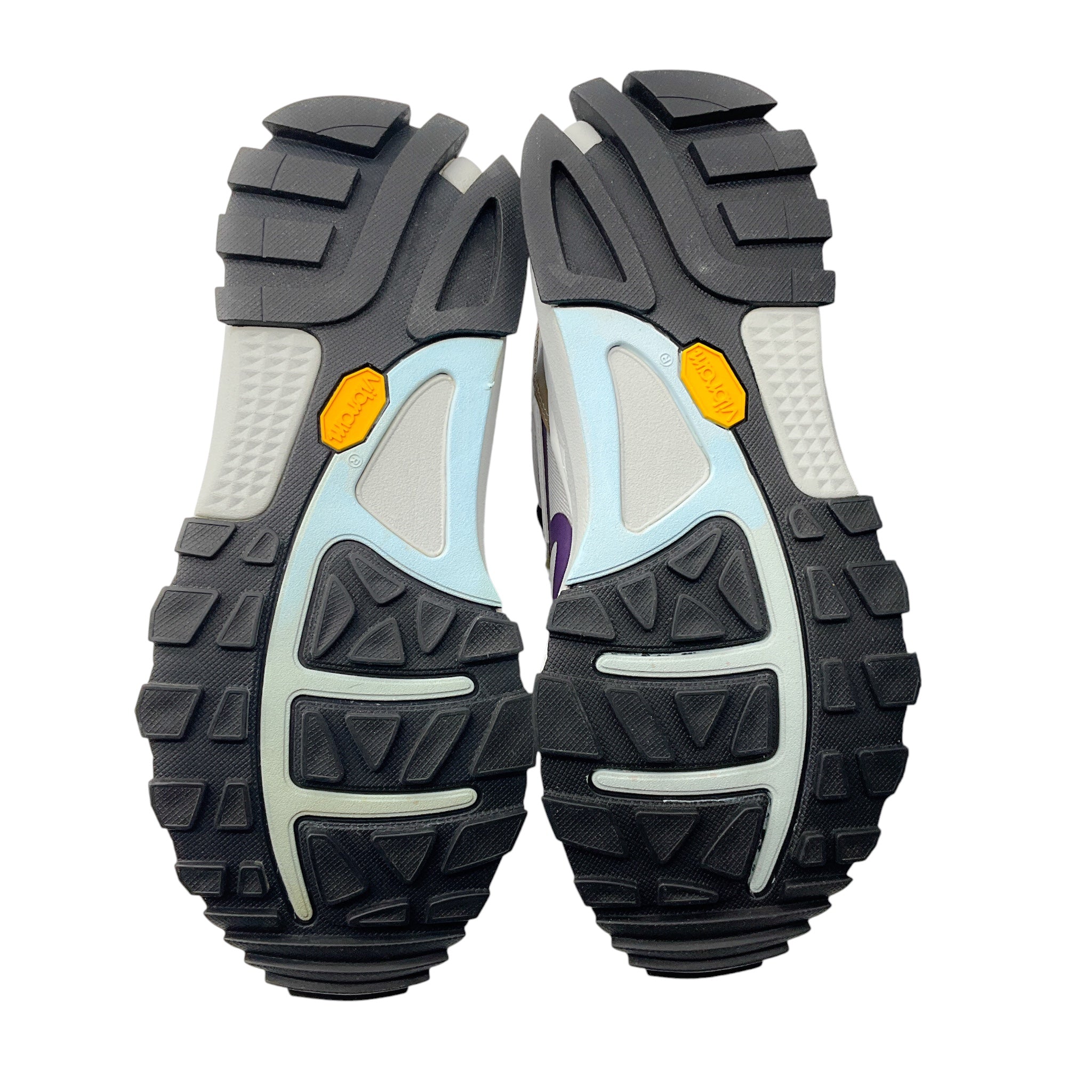 Philippe Model Purple / Grey Rocx Nylon and Leather Low Top Sneakers