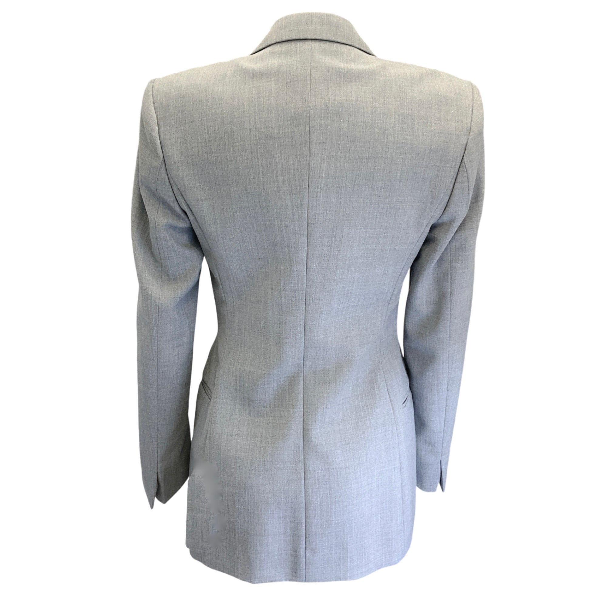 Dries Van Noten Light Grey Double Breasted Wool Jacket