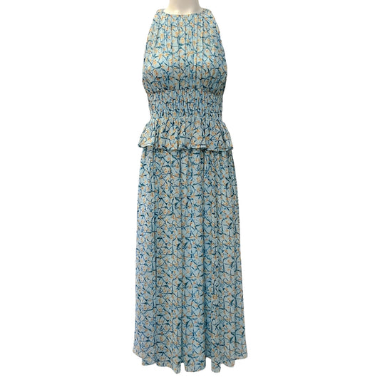 Ulla Johnson Blue Silk Idalia Print Adeline Dress
