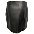 Load image into Gallery viewer, Nanushka Black Saige Fringed Regenerated Leather Mini Skirt
