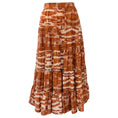 Load image into Gallery viewer, Ulla Johnson Fawn Brown Silk Abstract Print Aisa Tiered Midi Skirt

