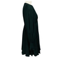 Load image into Gallery viewer, Zimmermann Dark Green Crepe Cutout Keyhole Long Sleeve Mini Dress
