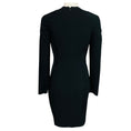 Load image into Gallery viewer, Emilio Pucci Black / Beige Multi Pucci Print Long Sleeved Crepe Dress with Lace Up Detail
