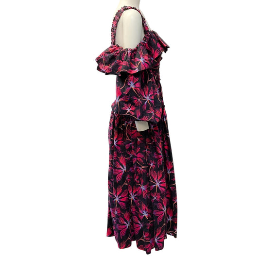 Ulla Johnson Pink / Purple Zinnia Print Caprice Dress
