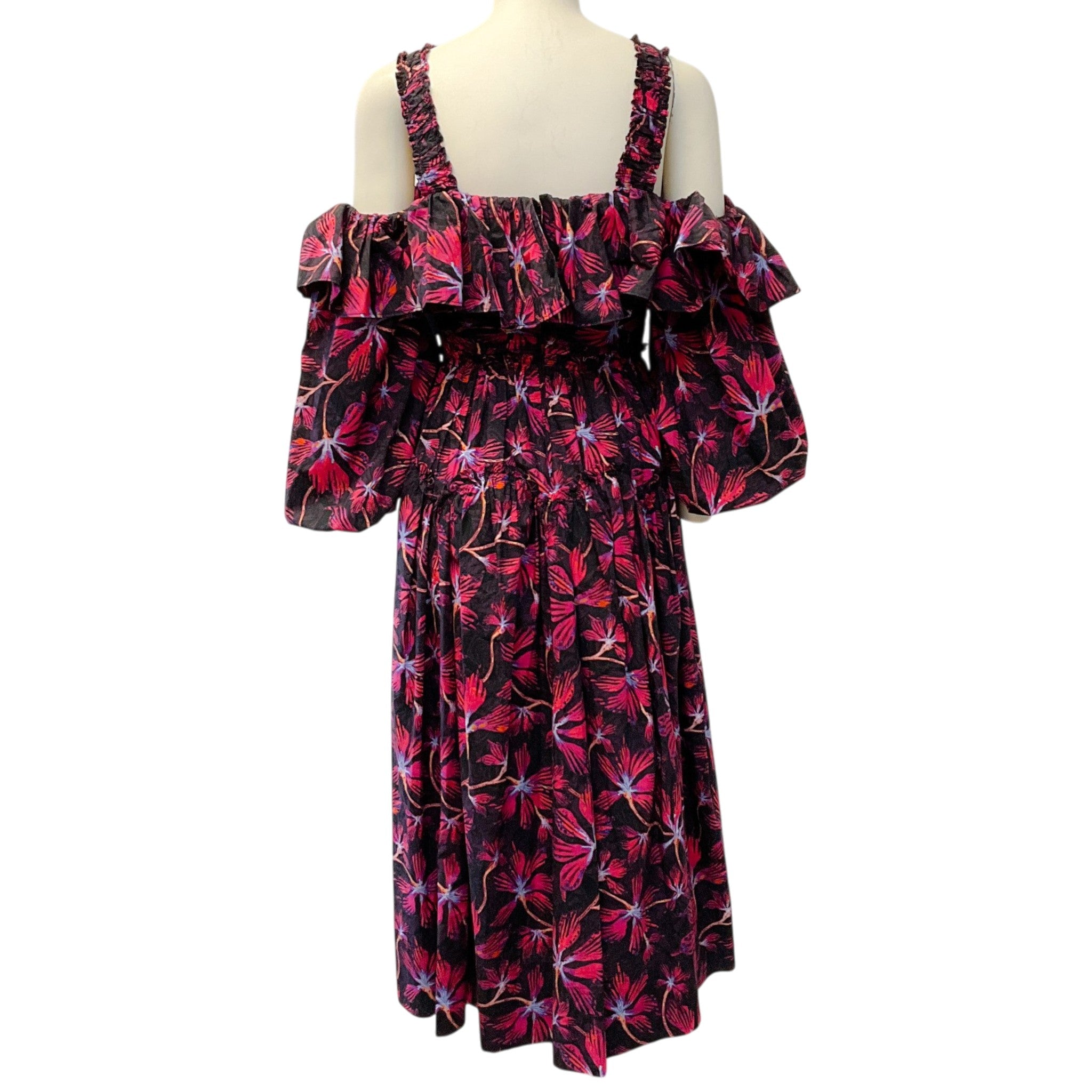 Ulla Johnson Pink / Purple Zinnia Print Caprice Dress