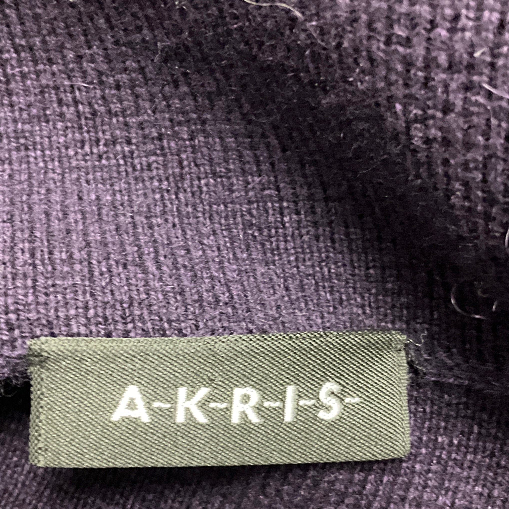 Akris Purple Hooded Wool and Cashmere Knit Sweater Dress
